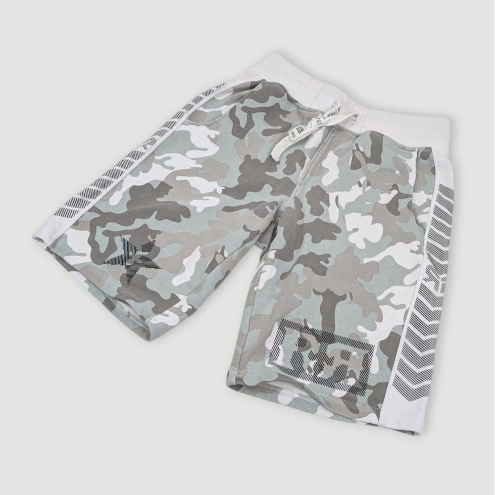 Rock Revival Rutland Camo Knit Stretch‎ Shorts Mens Size Medium Grey Camo